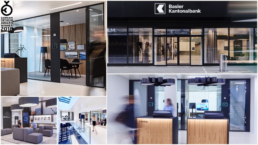 _i+d* corporate interiors Gewinner des Wettbewerbs  Basler Kantonalbank, BKB Basel